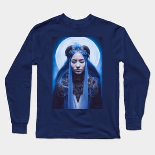 Tiefling Cleric of Selûne Long Sleeve T-Shirt